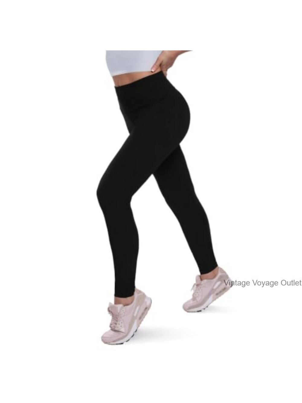 Fleece Lined Thermal Leggings High Waisted Tummy Control Winter Yoga Pants